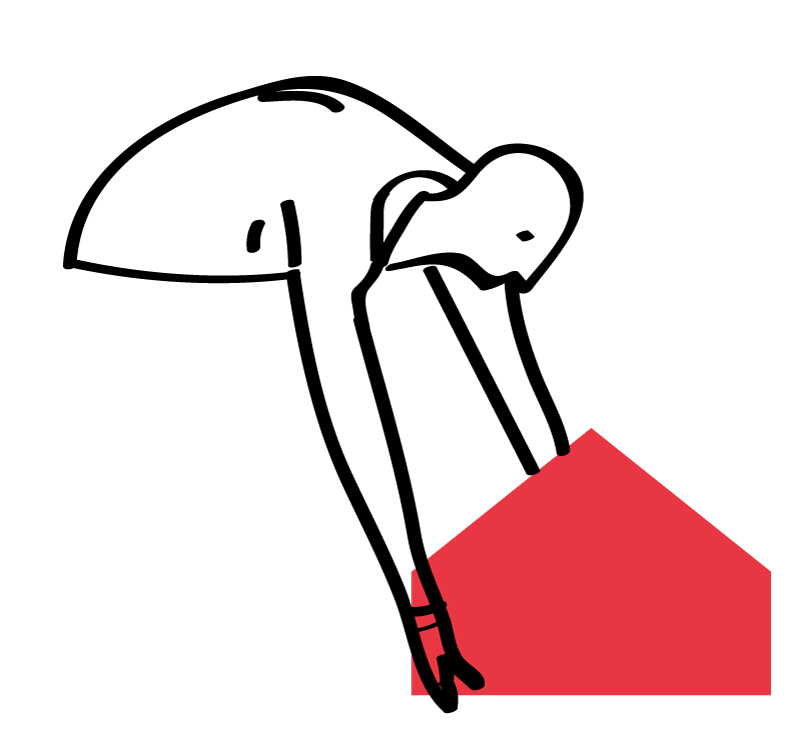 muñeco dibujado colocando una casa roja